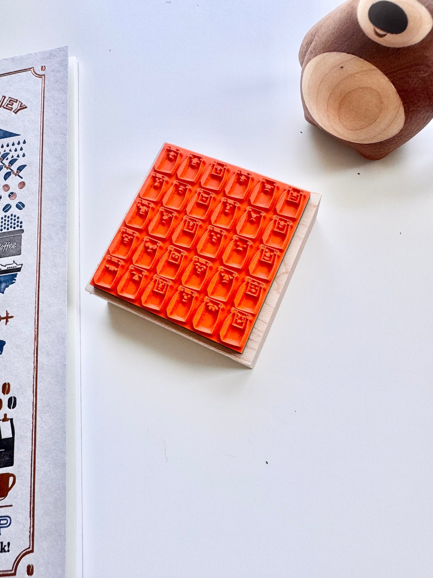YuuSei (Look Stamp) - 30 days of a coffee bean's feeling | Rubber Stamp