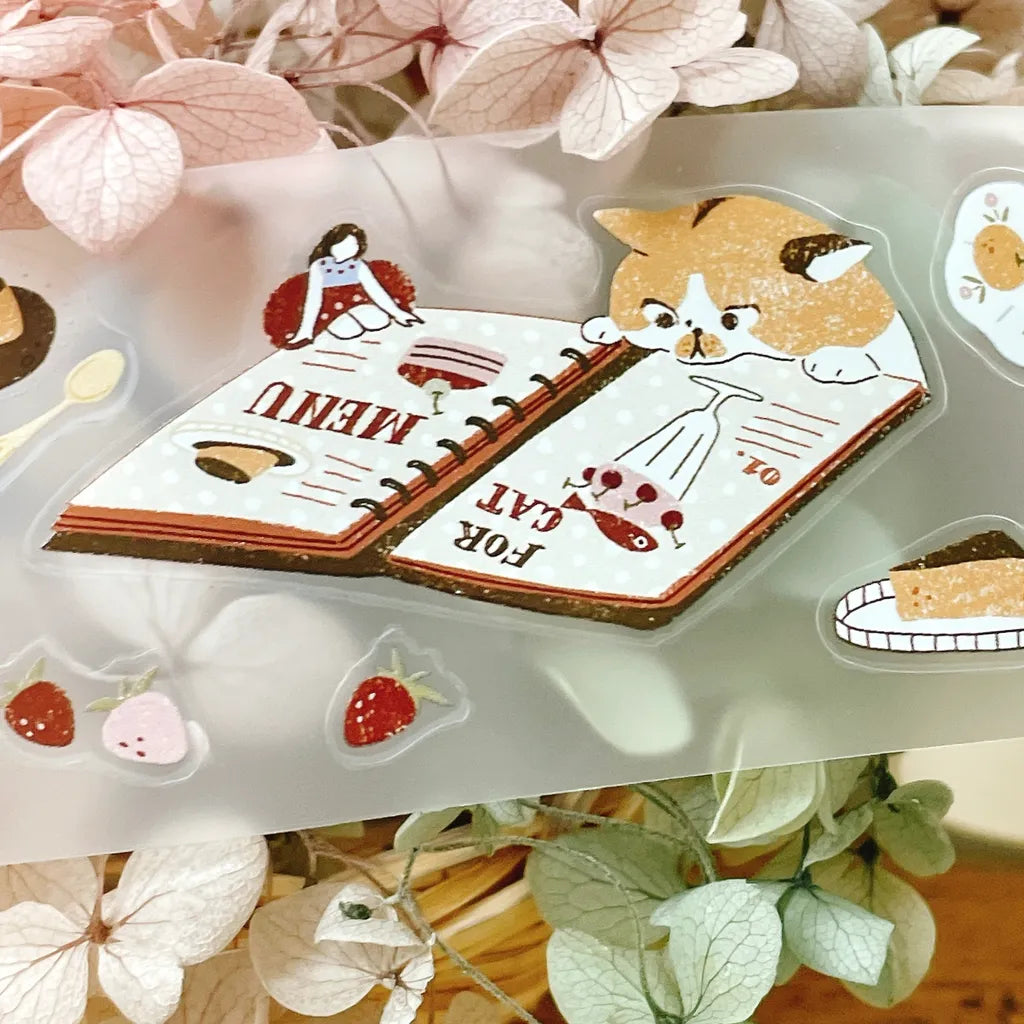 NEW! Idiot_sandwich X 63penhouse - My Kitty Days | Kiss-cut | 4cm PET Tape |  Release Paper | 5M