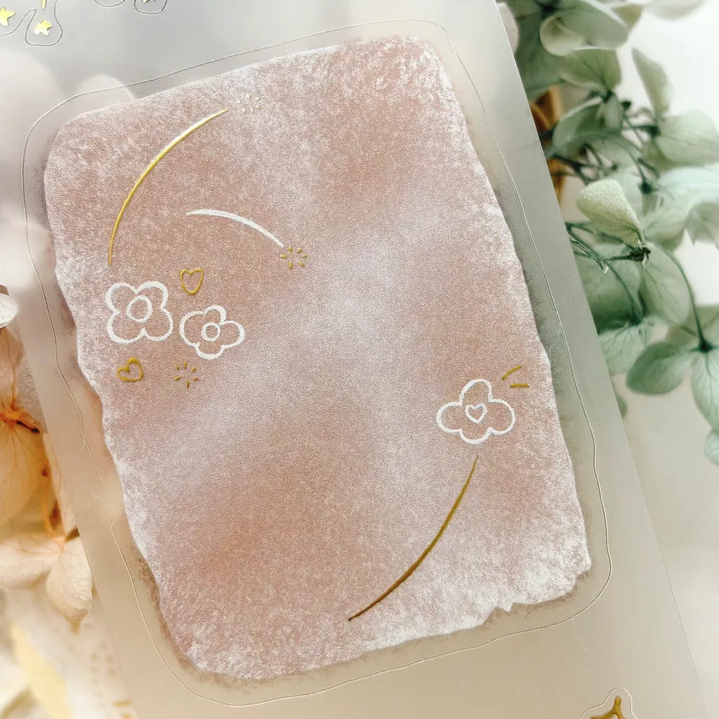 NEW! Hairmo X 63penhouse - Starry Murmurs | Gold Foil | Kiss-cut | 5cm PET Tape | Release Paper | 5M