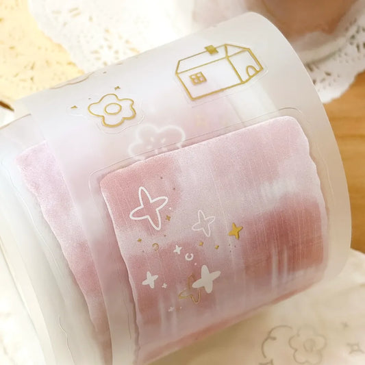NEW! Hairmo X 63penhouse - Starry Murmurs | Gold Foil | Kiss-cut | 5cm PET Tape | Release Paper | 5M