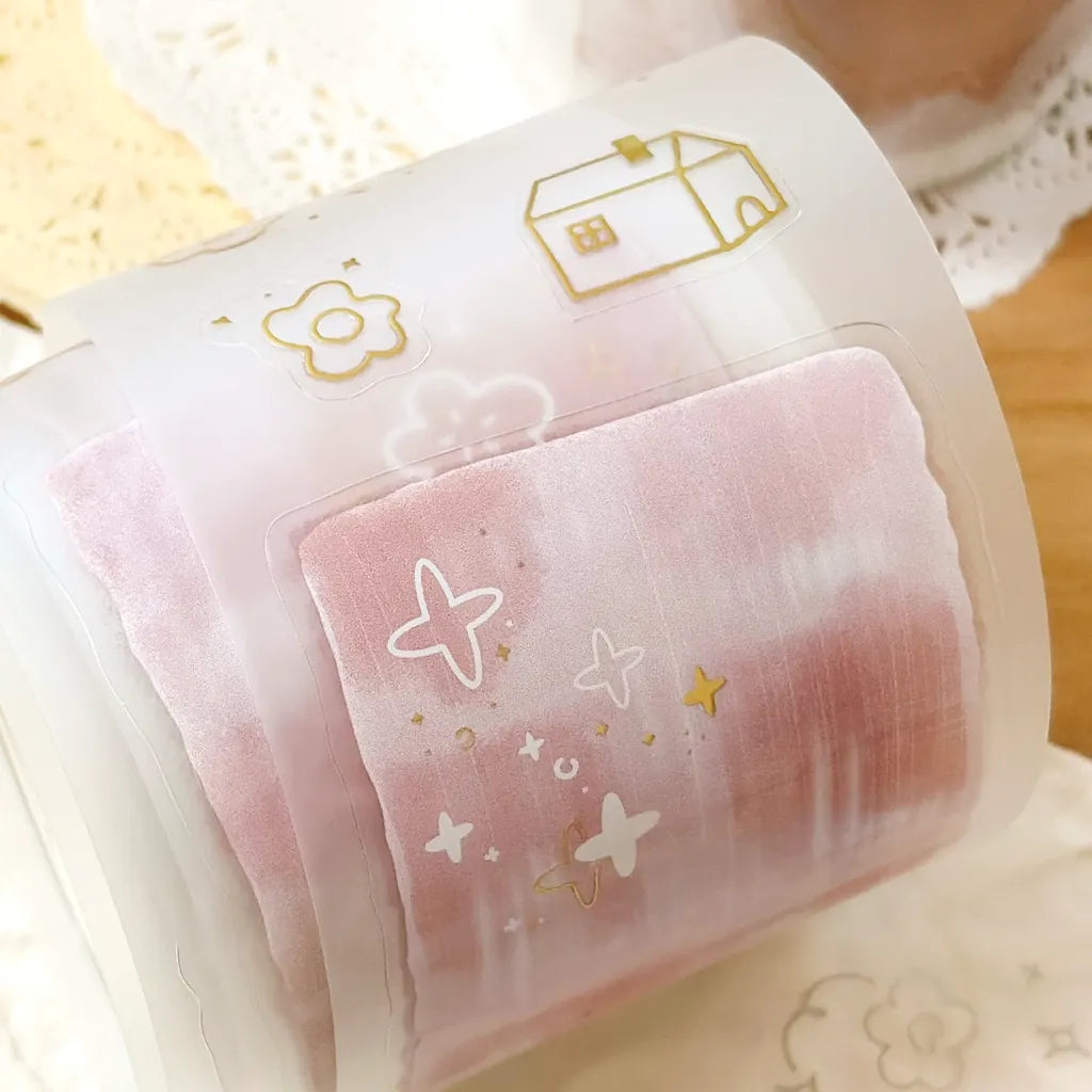 NEW! Hairmo X 63penhouse - Starry Murmurs | Gold Foil | Kiss-cut | 5cm PET Tape | Release Paper | 5M