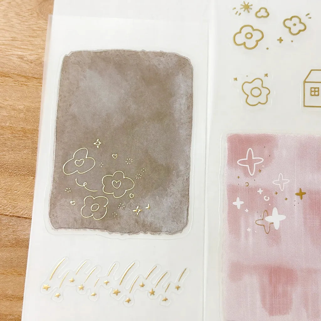NEW! Hairmo X 63penhouse - Starry Murmurs | Gold Foil | Kiss-cut | 5cm PET Tape | Release Paper | 5M