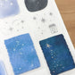 NEW! Hairmo X 63penhouse - Starlit Sky | Silver Foil | Kiss-cut | 5cm PET Tape | Release Paper | 5M