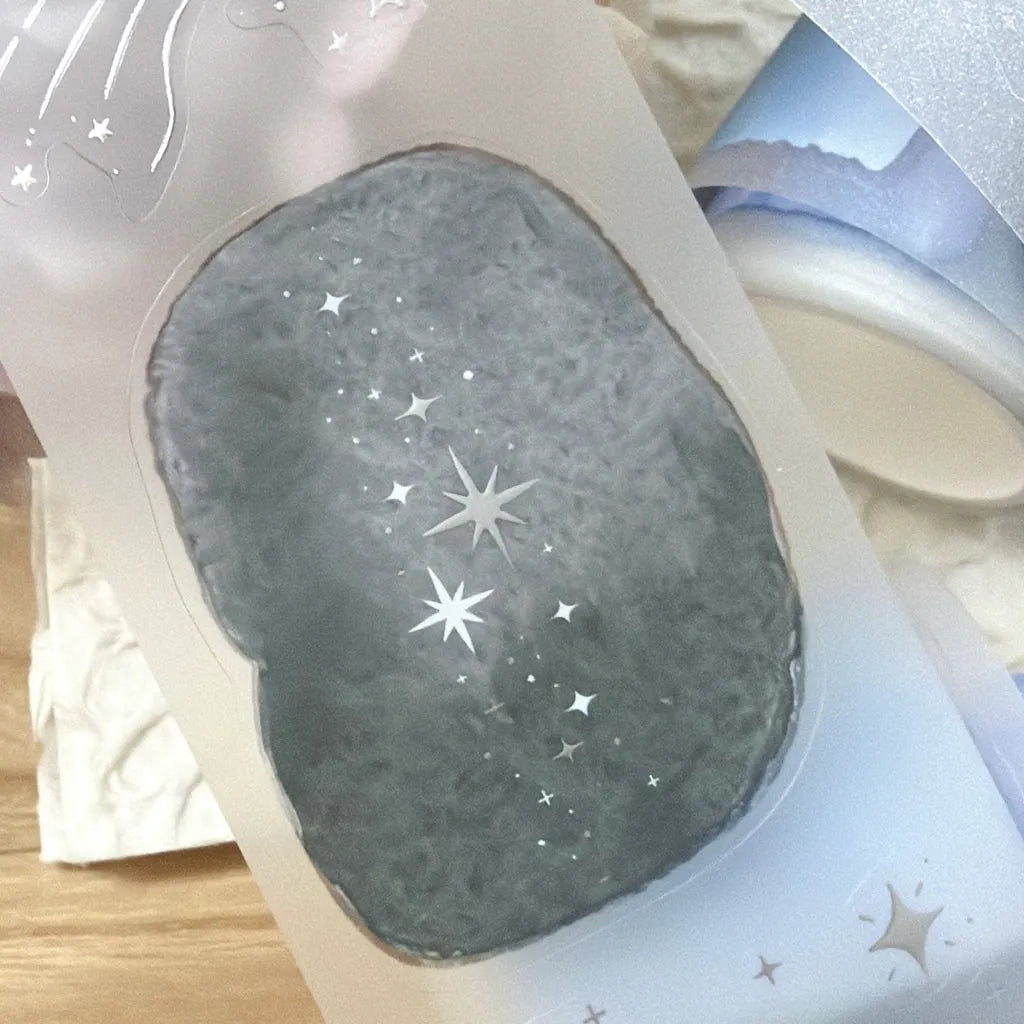 NEW! Hairmo X 63penhouse - Starlit Sky | Silver Foil | Kiss-cut | 5cm PET Tape | Release Paper | 5M