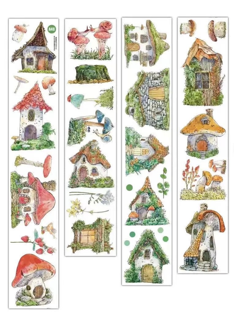 DingDing - A48 Forest Story | Kiss-cut | 8cm PET Tape | Release Paper | 5M