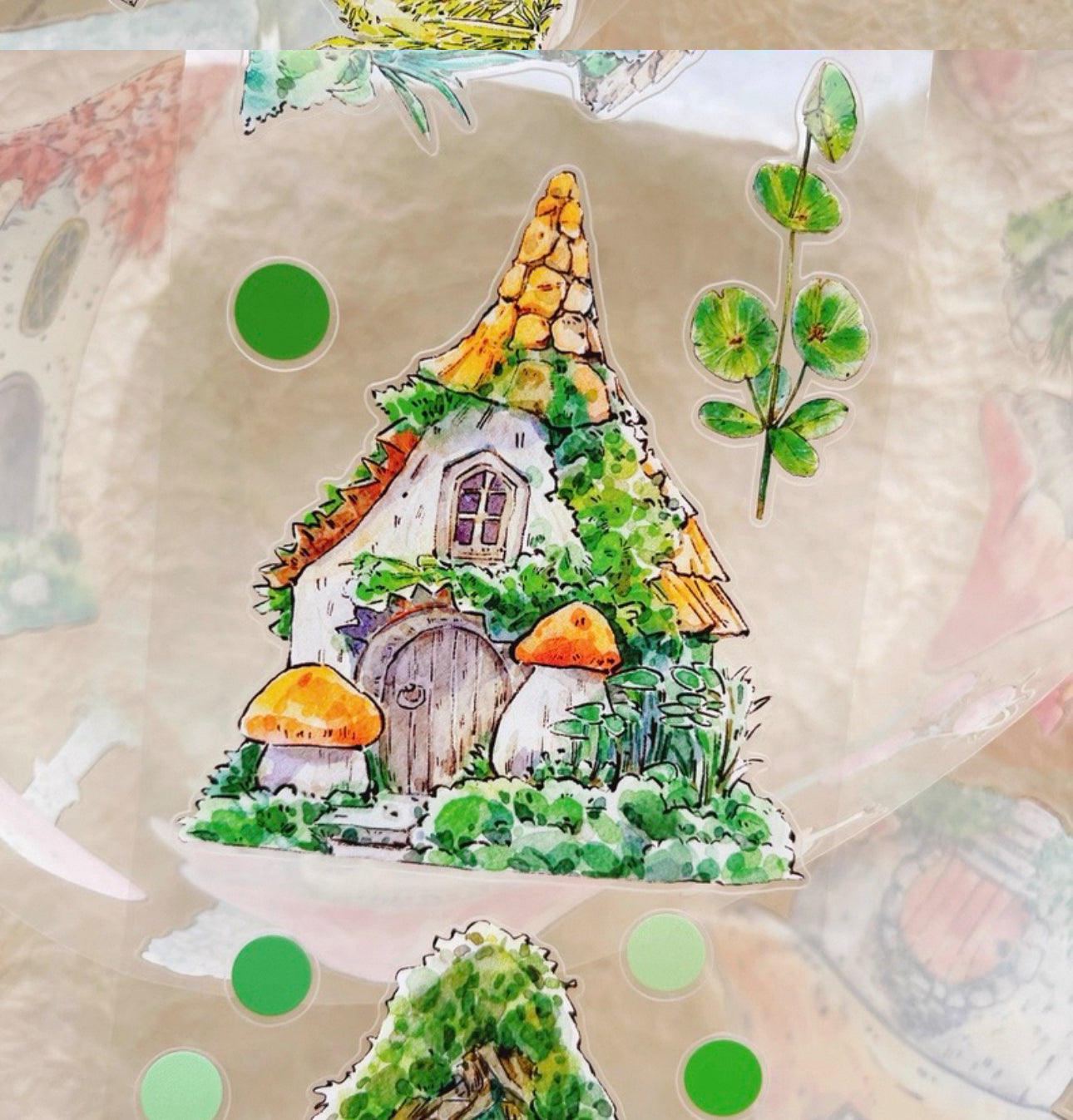 DingDing - A48 Forest Story | Kiss-cut | 8cm PET Tape | Release Paper | 5M