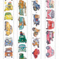 NEW! DingDing - A52 Cars | Kiss-cut | 5cm PET Tape | Release Paper | 5M