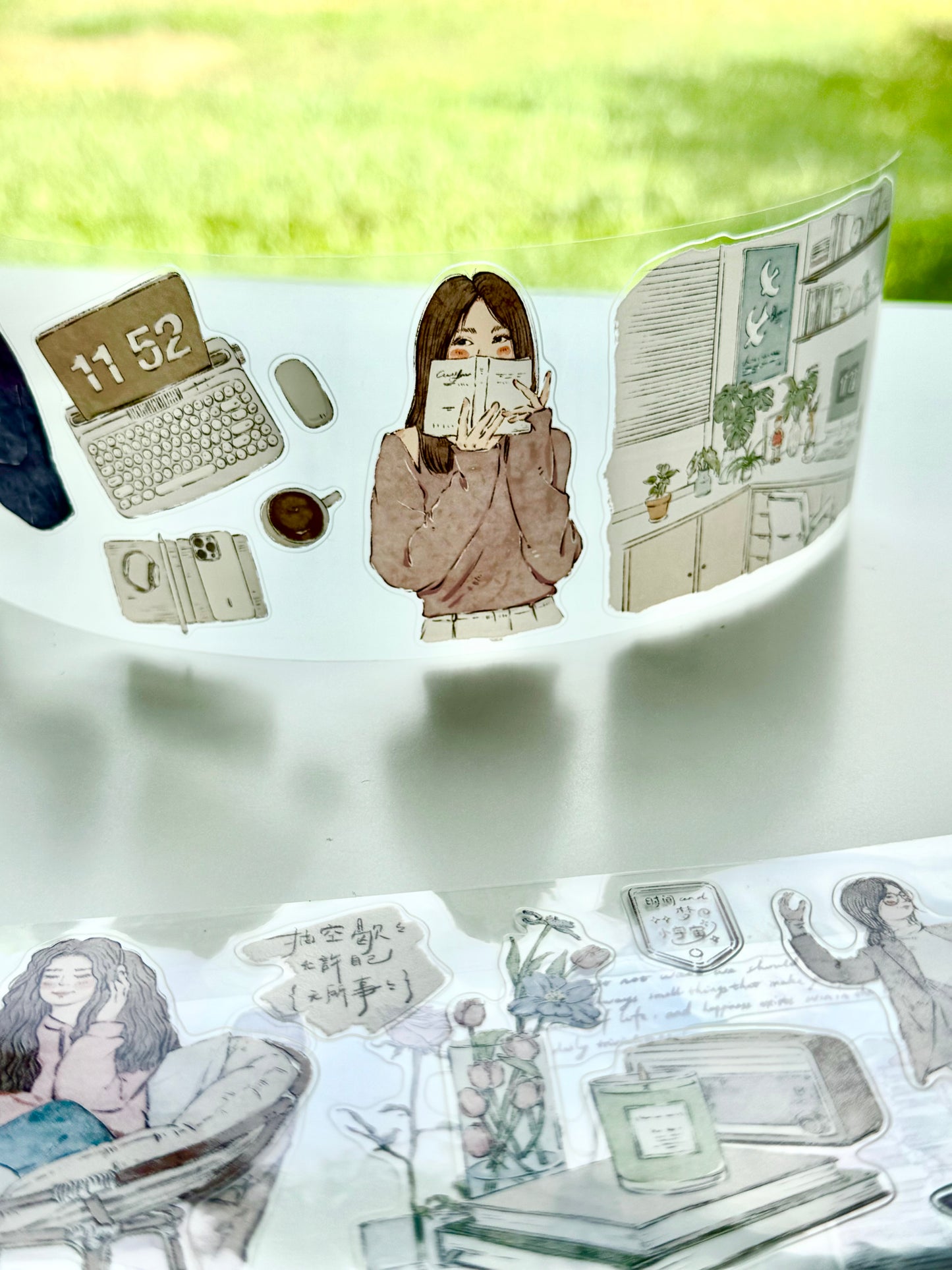 NEW! ZYS Studio - Calling It a Day | Kiss-cut | 7cm PET Tape |  Release Paper | 5M