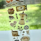 NEW! ZYS Studio - Coffee & Blooms | Kiss-cut | 5.5cm Tape | Release Paper | 5.2M