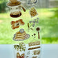 NEW! ZYS Studio - Coffee & Blooms | Kiss-cut | 5.5cm Tape | Release Paper | 5.2M