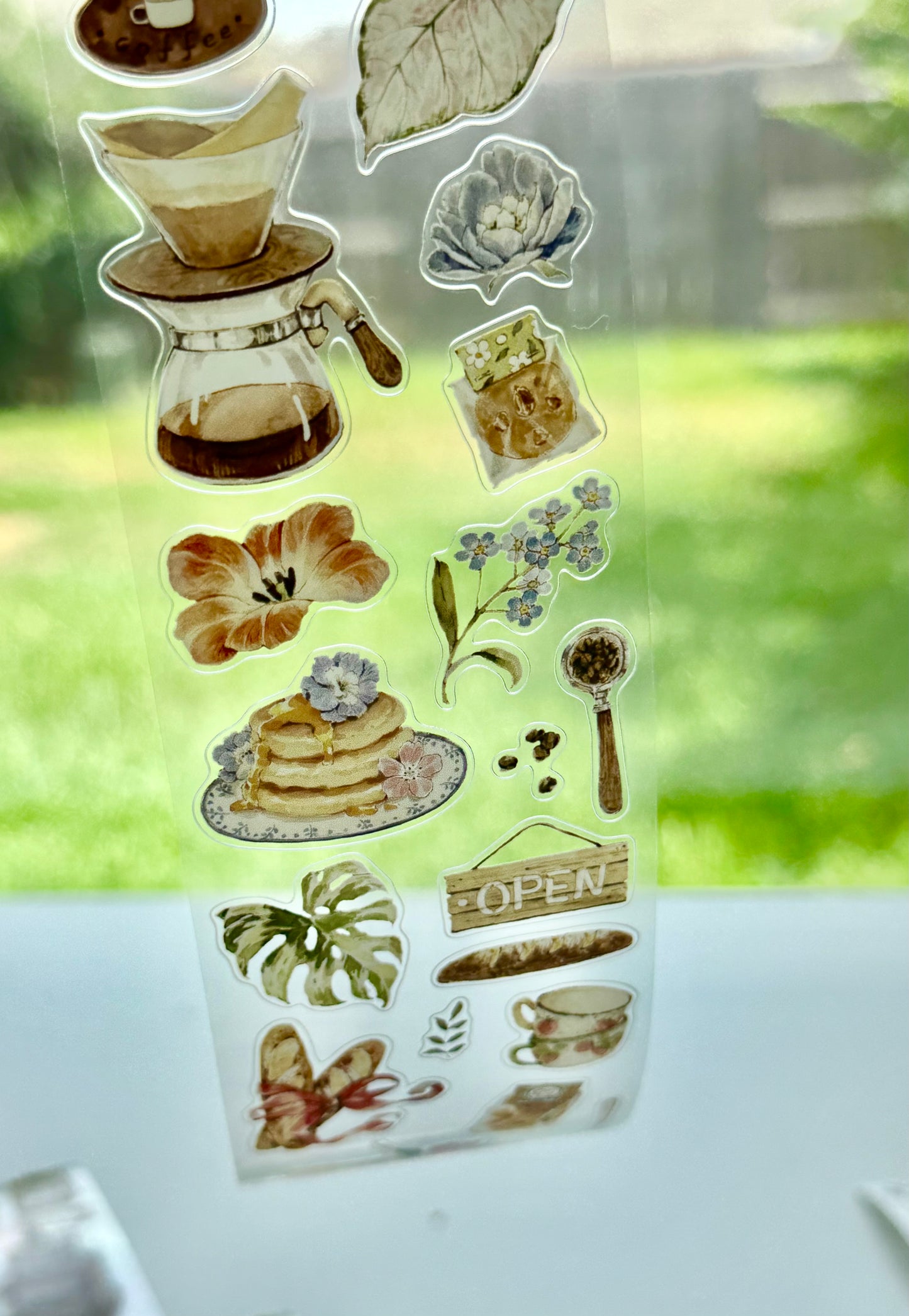 NEW! ZYS Studio - Coffee & Blooms | Kiss-cut | 5.5cm Tape | Release Paper | 5.2M