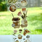 NEW! ZYS Studio - Coffee & Blooms | Kiss-cut | 5.5cm Tape | Release Paper | 5.2M