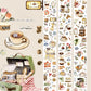 NEW! ZYS Studio - Coffee & Blooms | Kiss-cut | 5.5cm Tape | Release Paper | 5.2M