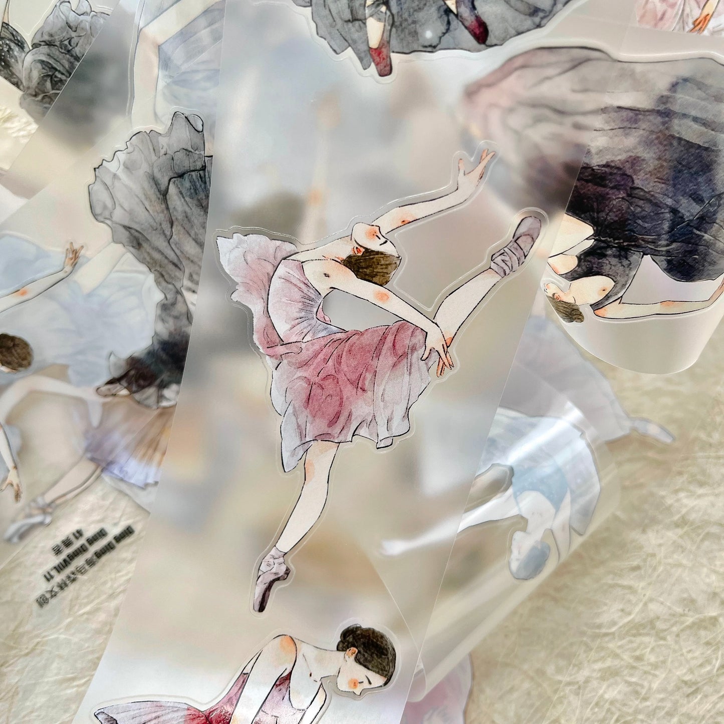 NEW! DingDing - No.41 The Dancer | Kiss-cut | 6.5cm Matte PET Tape |  Release Paper | 10M