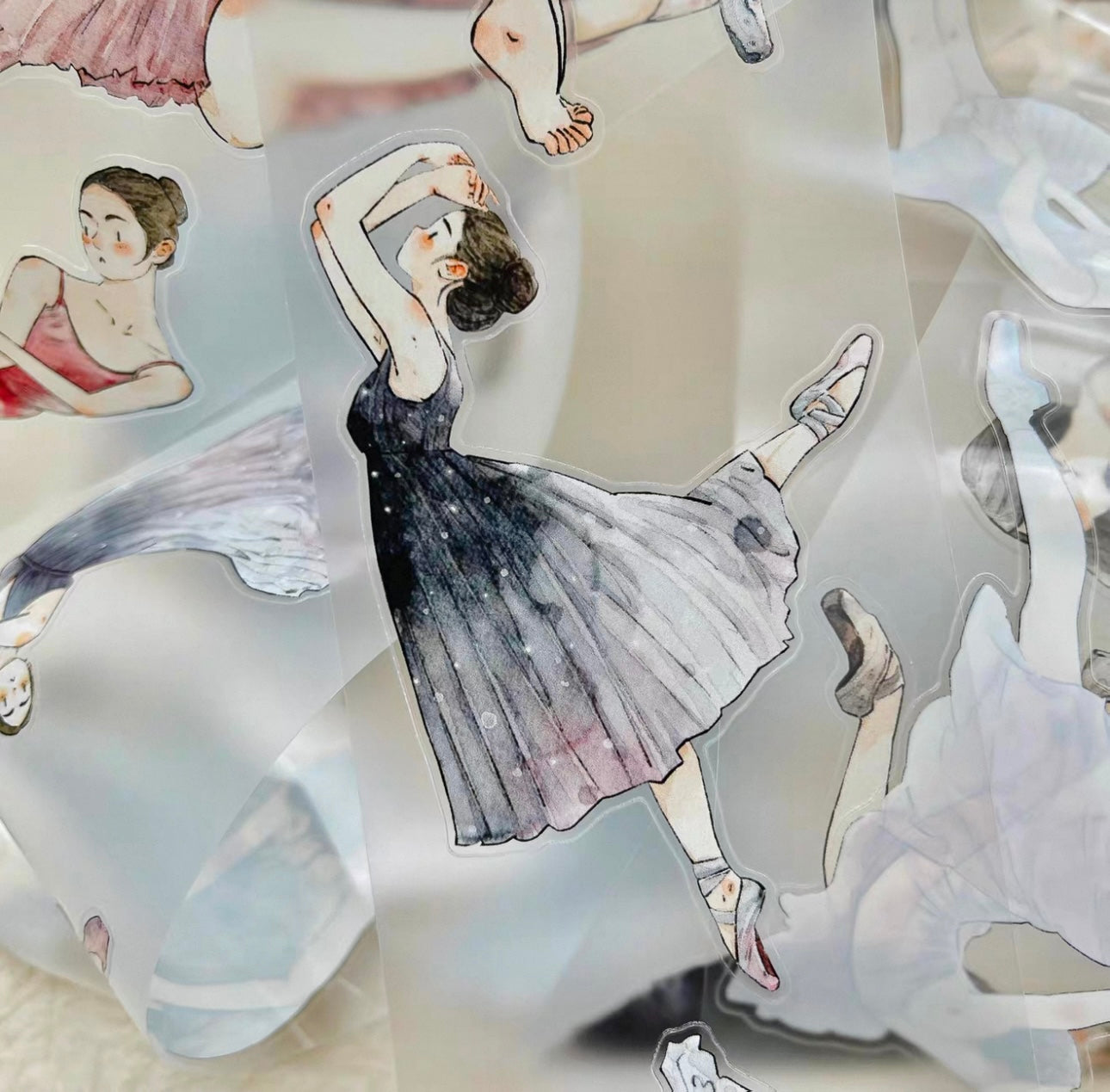 NEW! DingDing - No.41 The Dancer | Kiss-cut | 6.5cm Matte PET Tape |  Release Paper | 10M