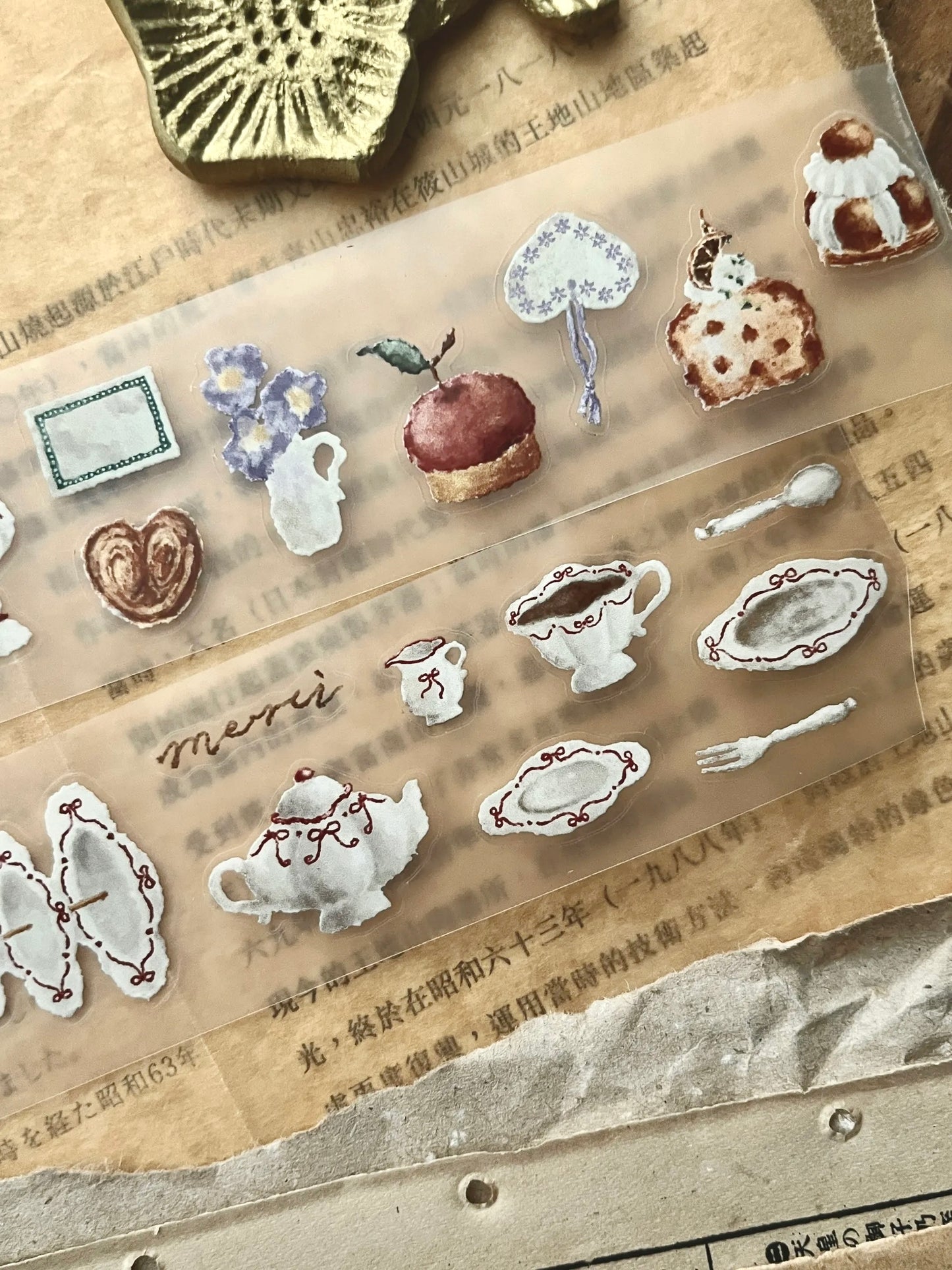 NEW! Breezy Studio - Tea Salon | Kiss-cut | 3.5cm PET Tape | Release Paper | 5M