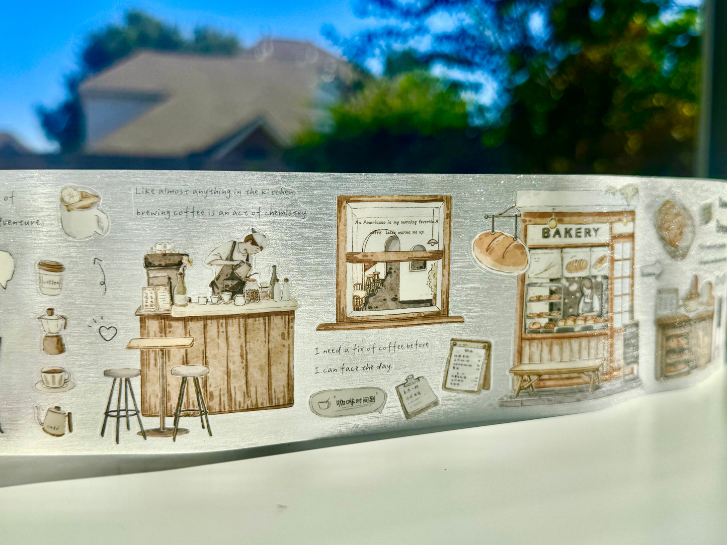 NEW! XBJia Studio - Shop Street | Kiss-cut | 7.5cm Tape | Release Paper | 6M