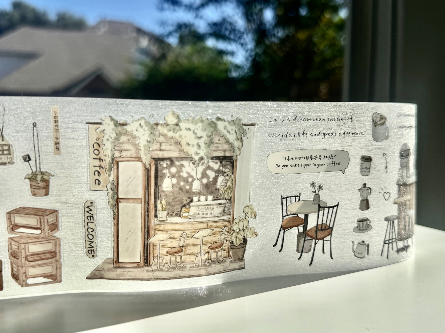 NEW! XBJia Studio - Shop Street | Kiss-cut | 7.5cm Tape | Release Paper | 6M