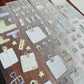 NEW! XBJia Studio - Stationery Clips | Kiss-cut | 5.5cm Brushed PET Tape | Release Paper | 6M