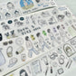 NEW! XBJia Studio - Everyday Things | Kiss-cut | 4.5cm Synthetic Paper Tape | Release Paper | 6M