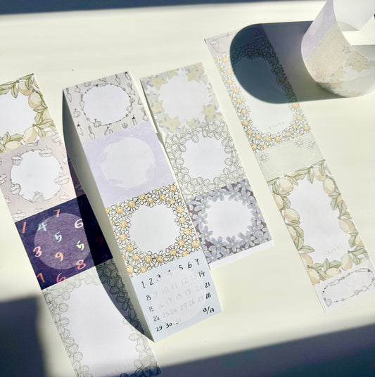 NEW! XBJia Studio - Writable Roll | 6cm Writing Paper Tape | Release Paper | 6M