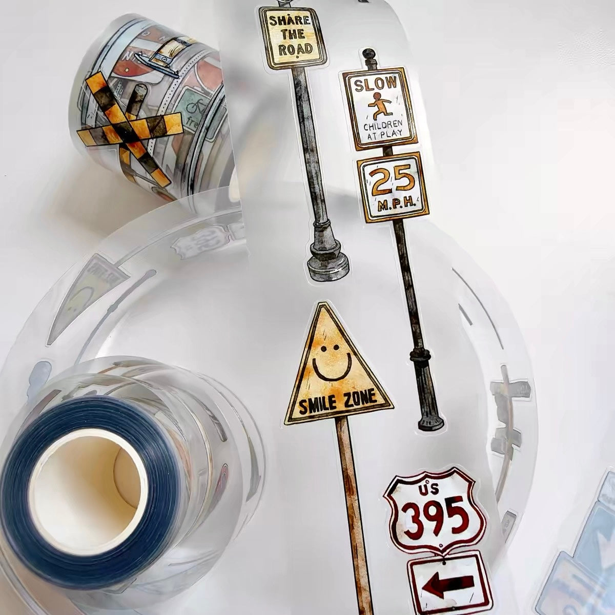 NEW! Kaixun - Signposts | Kiss-cut | 5cm Matte PET Tape | Release Paper | 10M
