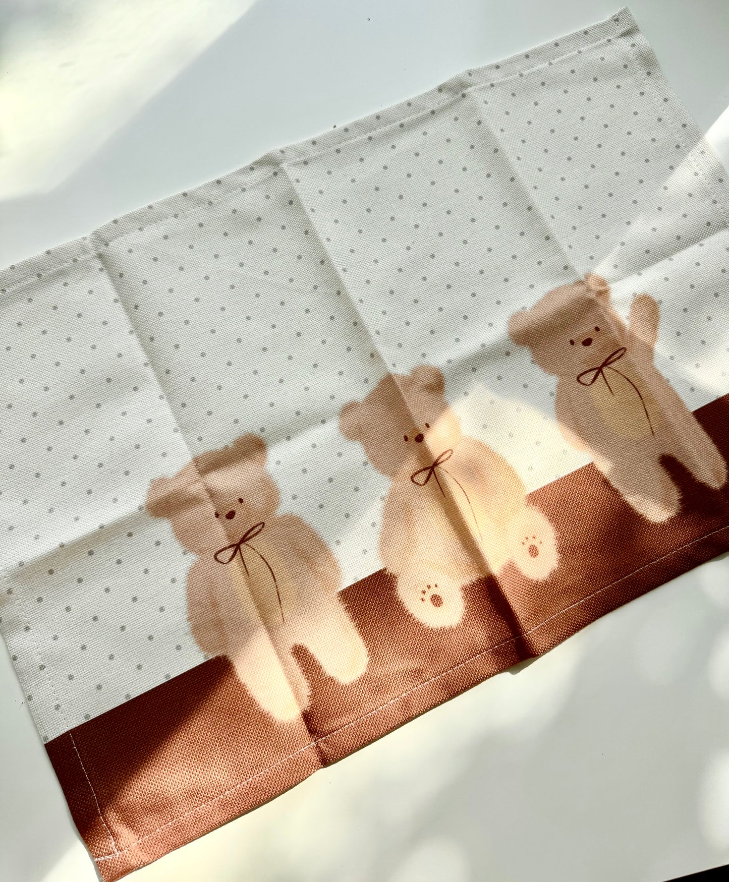 NEW! Xiao Xiao Studio - Little Bear | Woven Desk Mat | Desk Decor | Journal Accessories