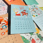NEW! Molinta - 2026 Calendar | Glitter | 12 Sheet | M5/ A7 / A6 Personal Divider | Journaling Accessories