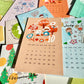 NEW! Molinta - 2026 Calendar | Glitter | 12 Sheet | M5/ A7 / A6 Personal Divider | Journaling Accessories