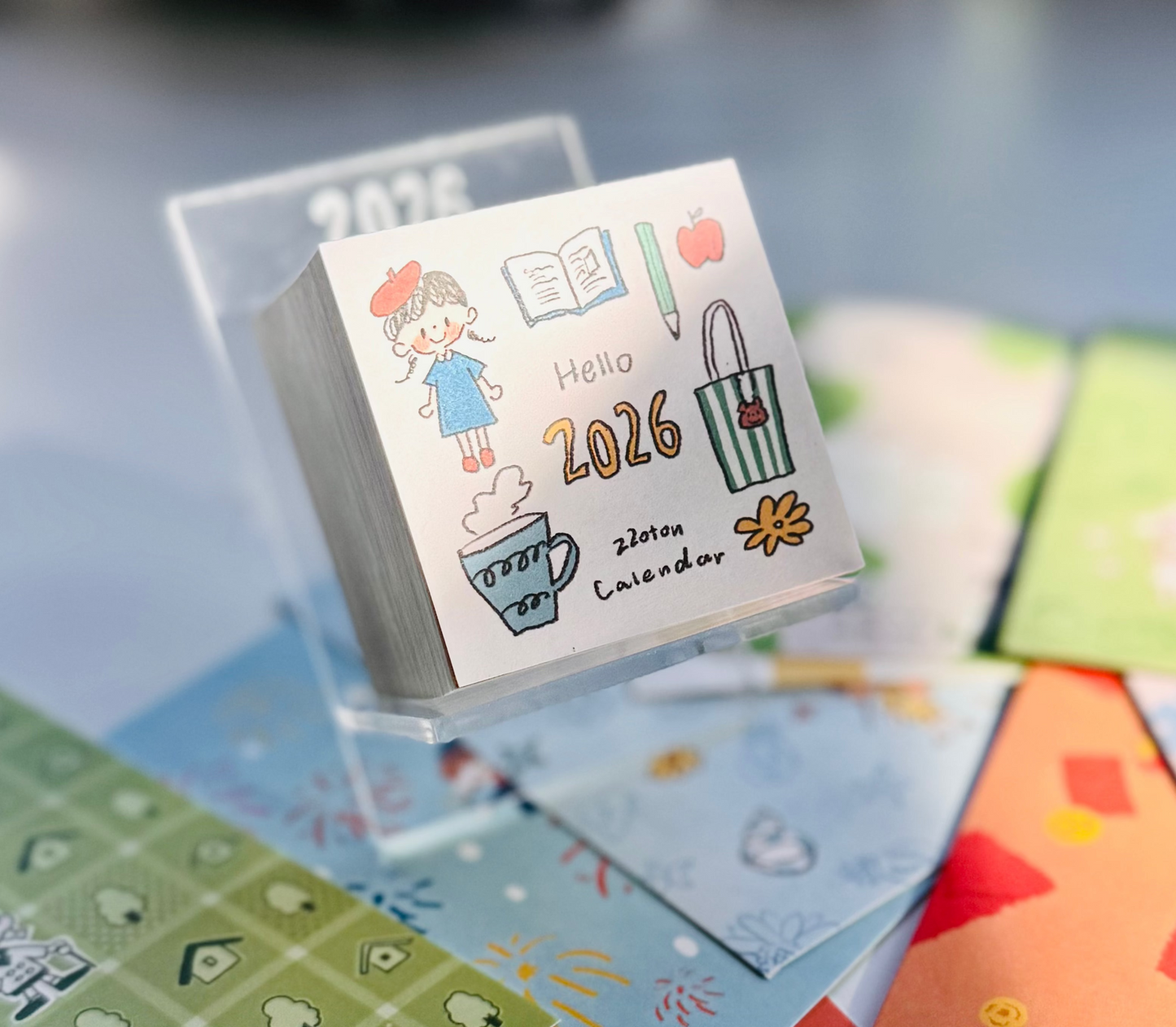NEW! Molinta - 2026 Mini Calendar | Acrylic Base | A Free Canvas Bag | Journaling Accessories | Desk Decor