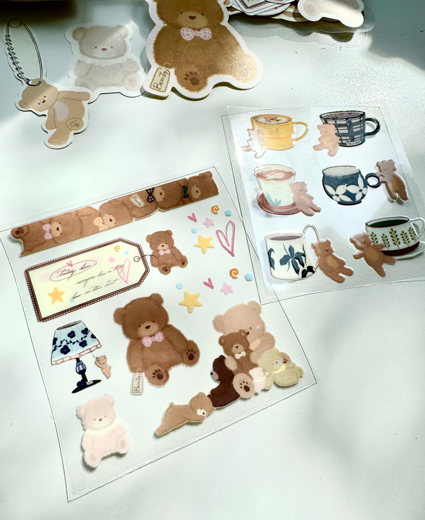 NEW! Xiao Xiao Studio - 3D Transfer Sticker | 2 Sheets | Rub On Sticker