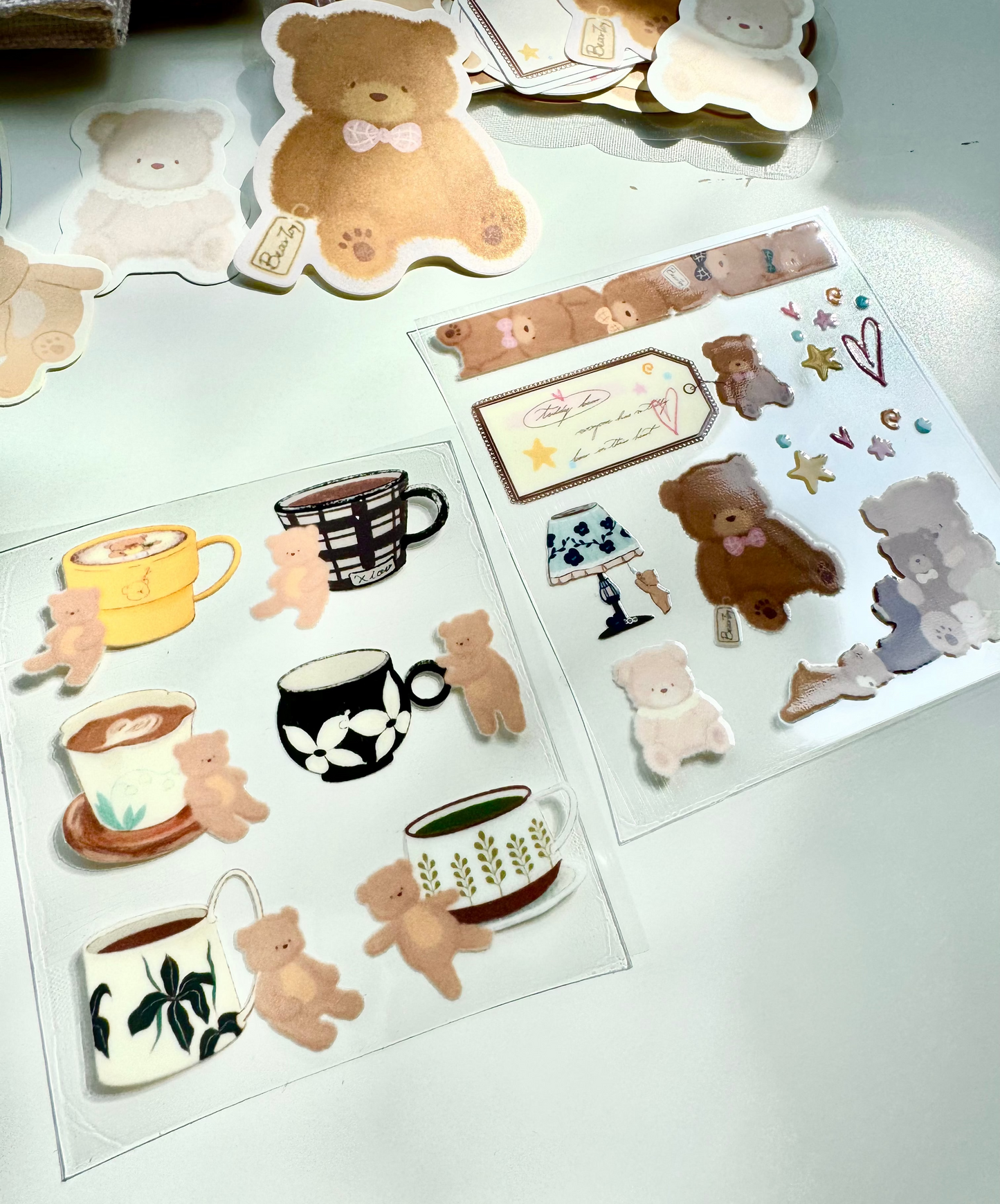 NEW! Xiao Xiao Studio - 3D Transfer Sticker | 2 Sheets | Rub On Sticker