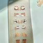 NEW! Xiao Xiao Studio - Index Tabs | PET | Glitter PET | 2 Sheets