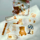 NEW! Xiao Xiao Studio - Lace Bear A | Shaped | 20 Sheets Memo Pad | Ephemera Paper