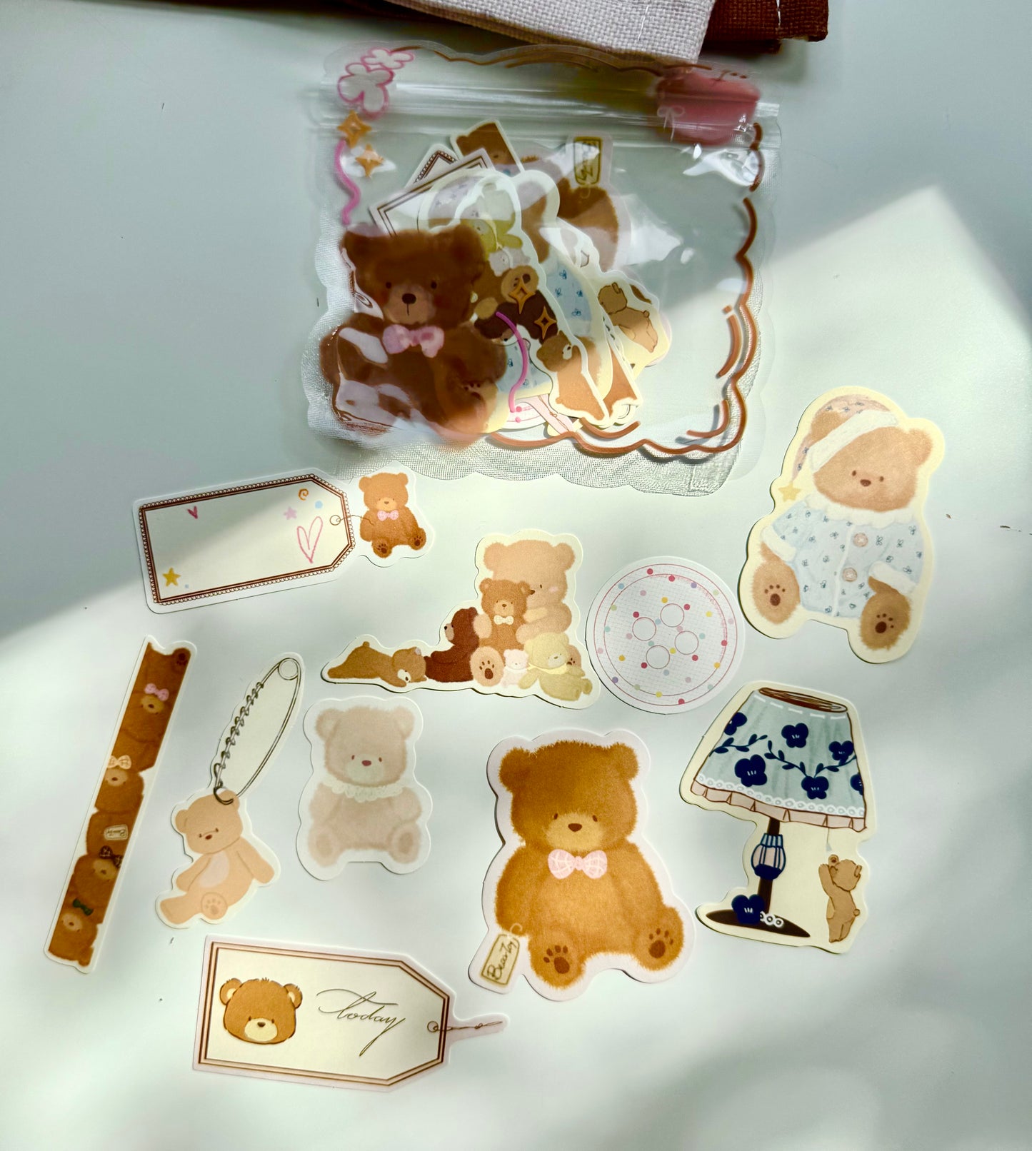 NEW! Xiao Xiao Studio - Lace Bear A | Shaped | 20 Sheets Memo Pad | Ephemera Paper