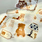 NEW! Xiao Xiao Studio - Lace Bear A | Shaped | 20 Sheets Memo Pad | Ephemera Paper