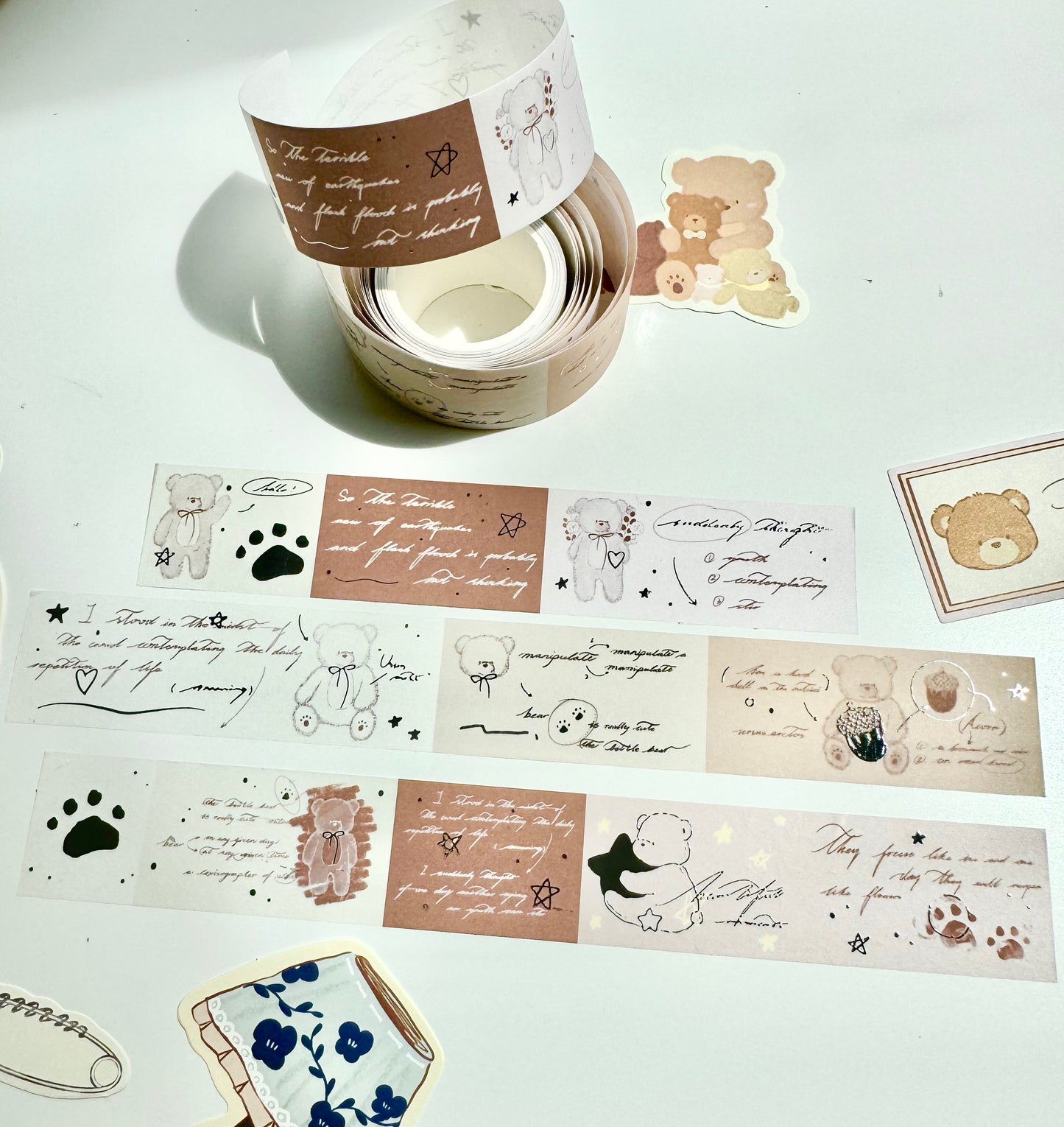 NEW! Xiao Xiao Studio - Quick Coloring Notes | Silver Foil | 3cm Washi Tape | Release Paper | 5M