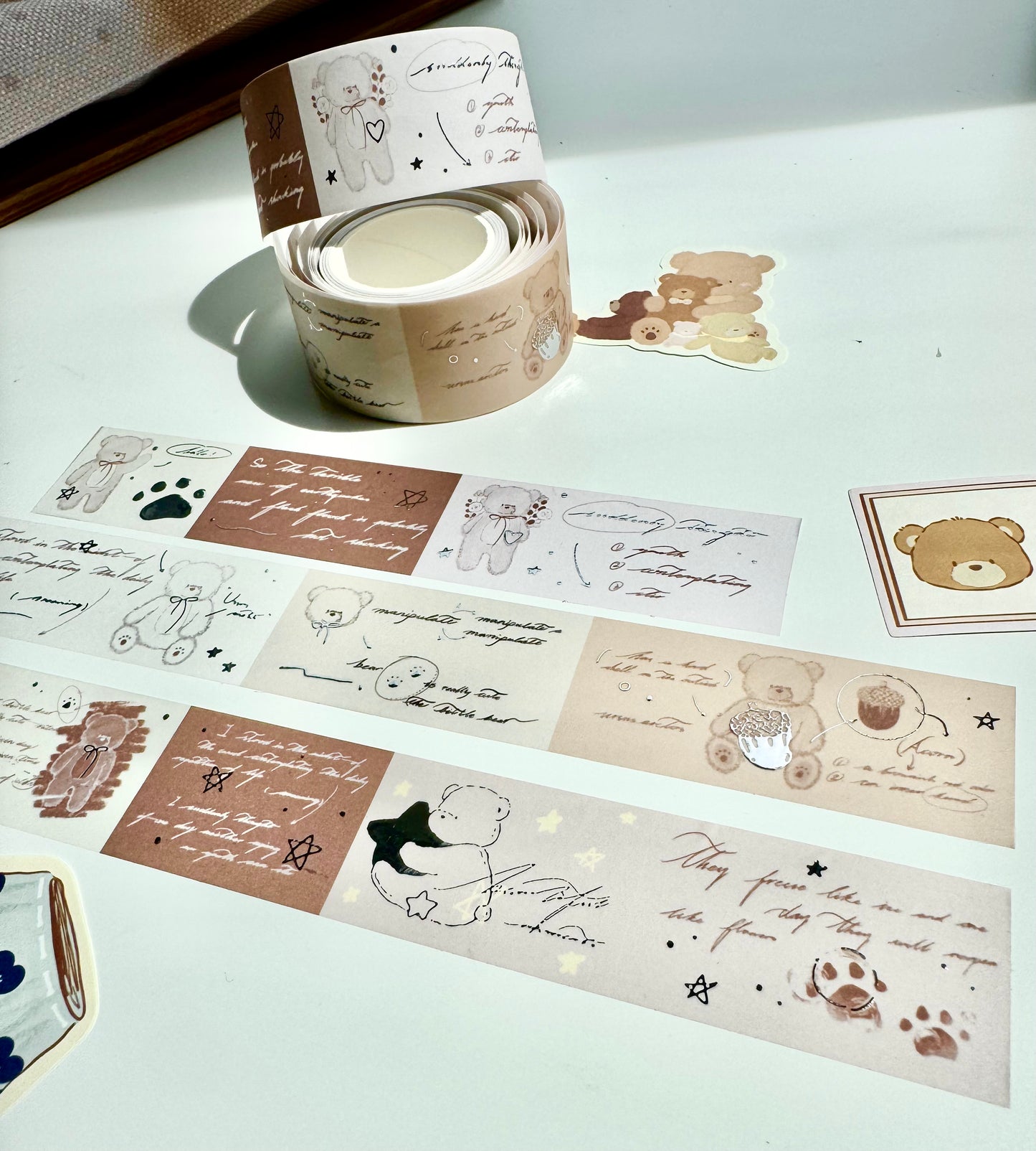 NEW! Xiao Xiao Studio - Quick Coloring Notes | Silver Foil | 3cm Washi Tape | Release Paper | 5M