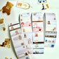 NEW! Xiao Xiao Studio - Little Bear Daily Notes | Tear-Off | 5cm Sticker Roll | Release Paper | 5.74M