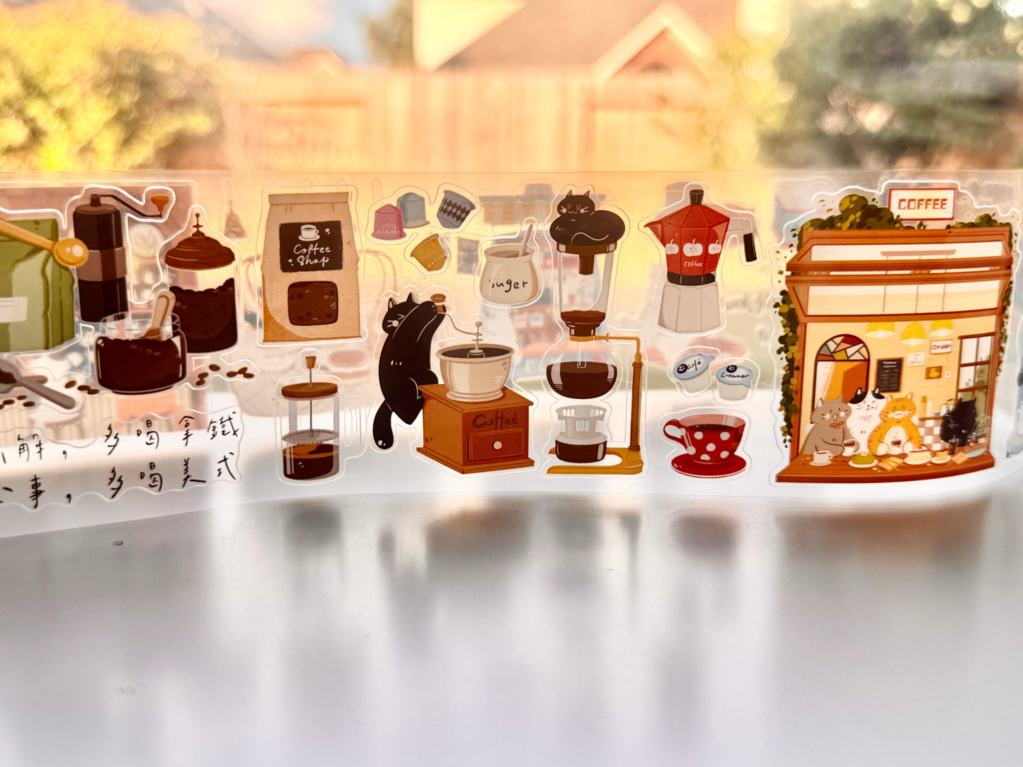 Xiami Studio - Coffee Stories | Kiss-cut | 6cm Tape | Release Paper | 5M