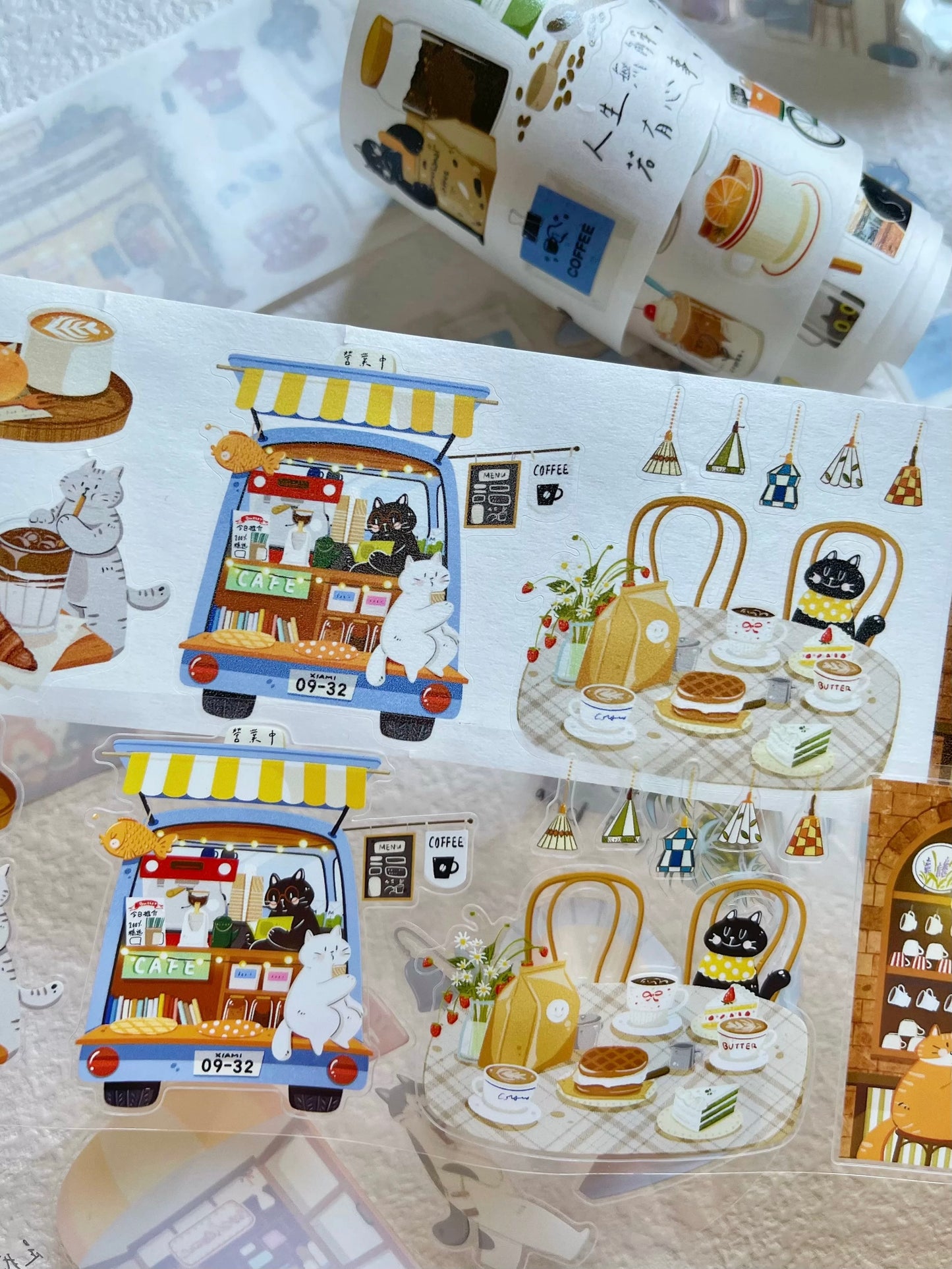 Xiami Studio - Coffee Stories | Kiss-cut | 6cm Tape | Release Paper | 5M