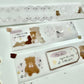 NEW! Xiao Xiao Studio - Plush Bear | Silver Foil | 4cm Tracing Paper | Non-Adhesive | NO Release Paper | 5M