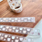 NEW! Xiao Xiao Studio - Fluffy Bear Heads | Kiss-cut | 2cm Glitter PET Tape | Release Paper | 2M