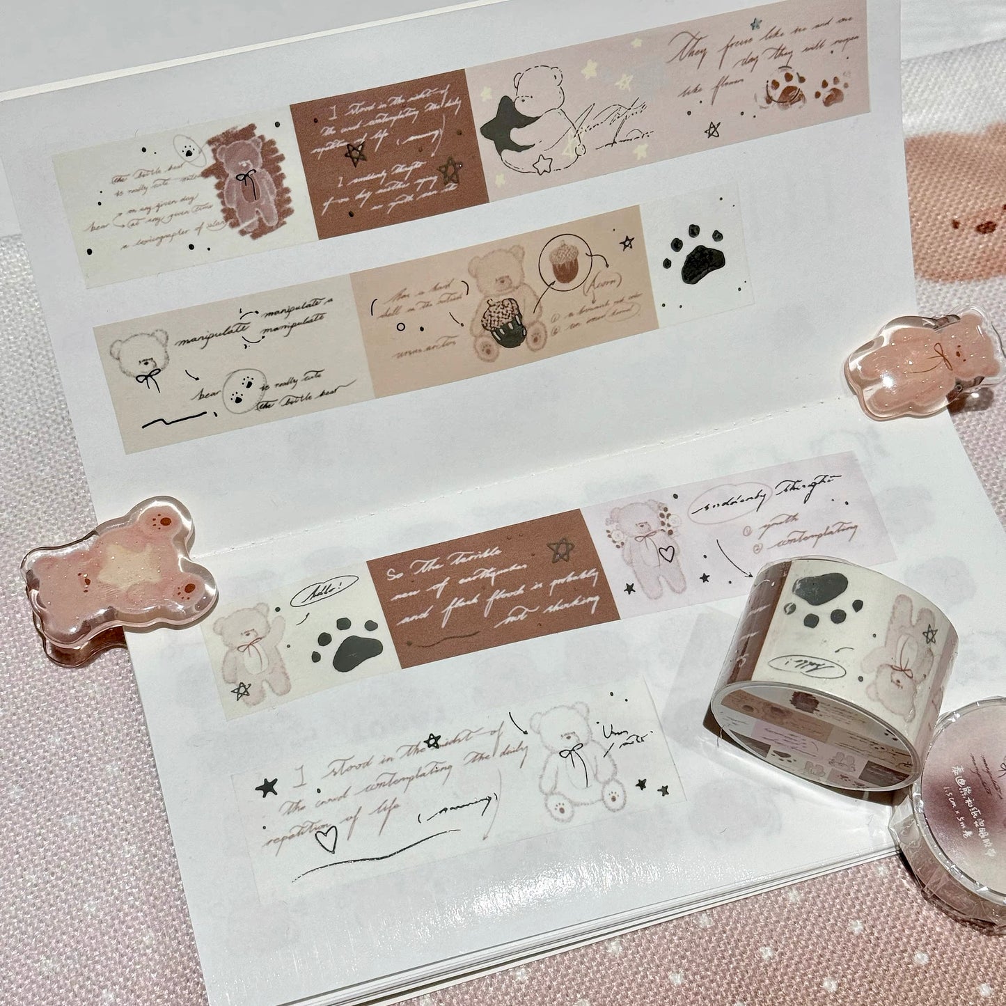 NEW! Xiao Xiao Studio - Quick Coloring Notes | Silver Foil | 3cm Washi Tape | Release Paper | 5M