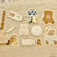 NEW! Xiao Xiao Studio - Lace Bear A | Shaped | 20 Sheets Memo Pad | Ephemera Paper