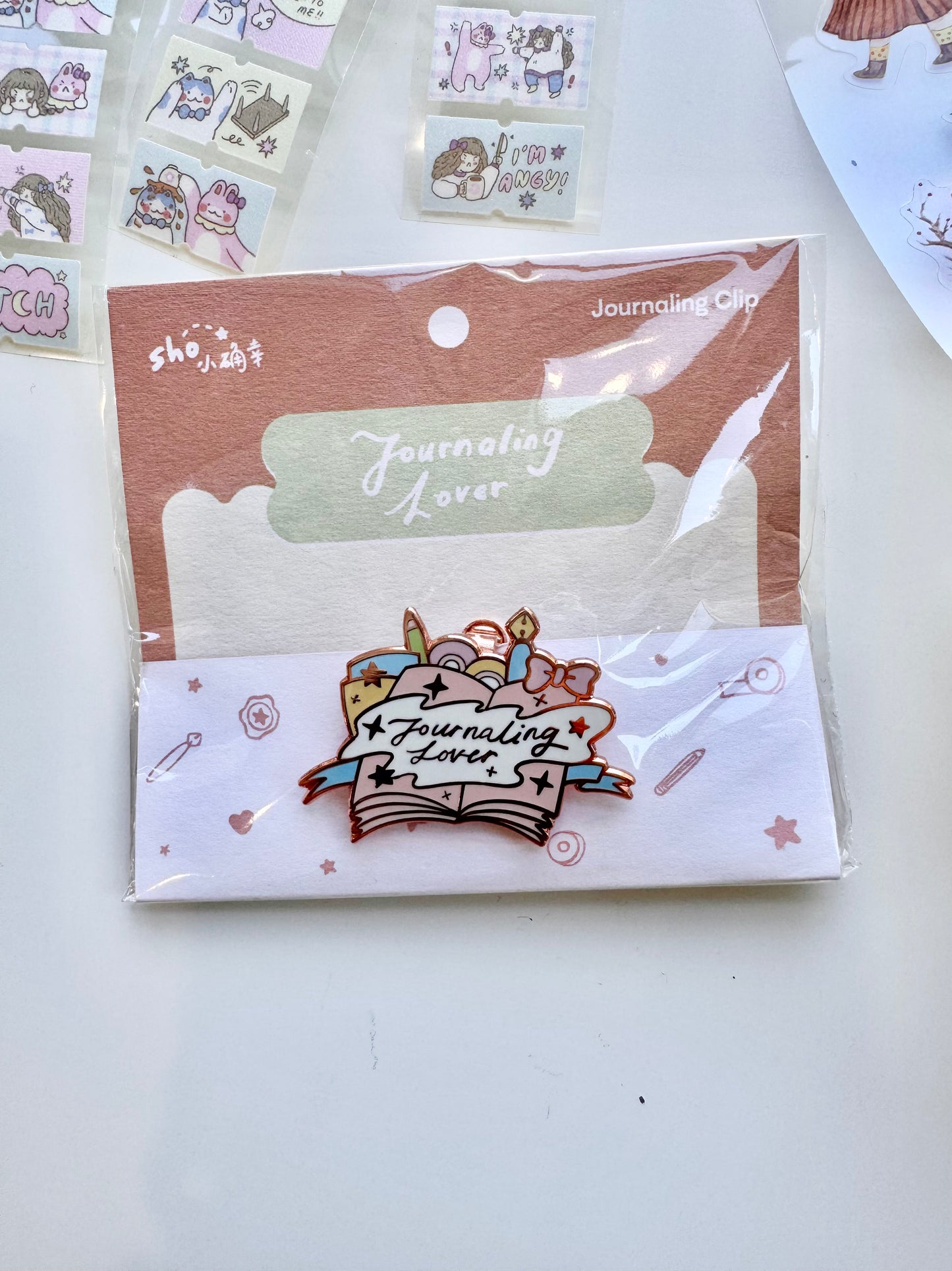 Sho Little Happiness - Journaling Lover | PIN | Clip | Journaling Accessory