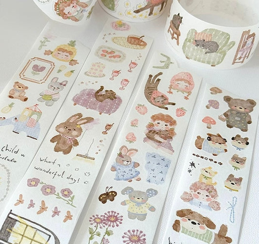 COMING SOON! Princess -  | Kiss-cut | 5cm Glitter Tape | Release Paper | 5M