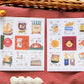 NEW! OURS - Bakery Cheers | Die Cut | 2 Sheets Stamp Sticker