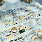 NEW! Bunny & Pear Studio - Milk Time | Kiss-cut | 4.5cm PET Tape | Release Paper | 5.1M