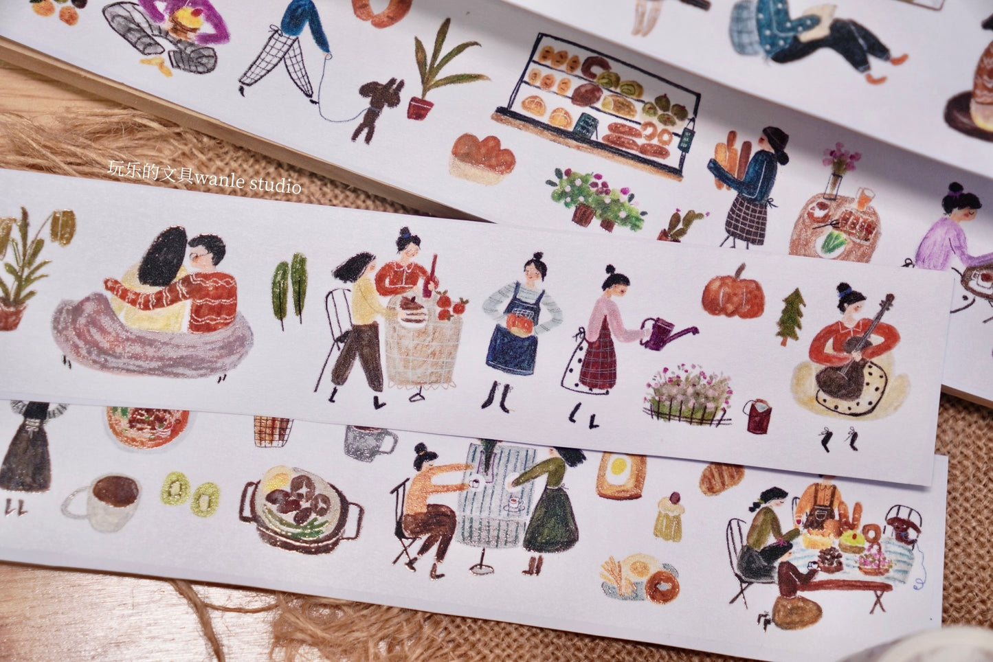 Wongyuanle Vol.7 - Afternoon | 5cm Washi Tape |  Release Paper